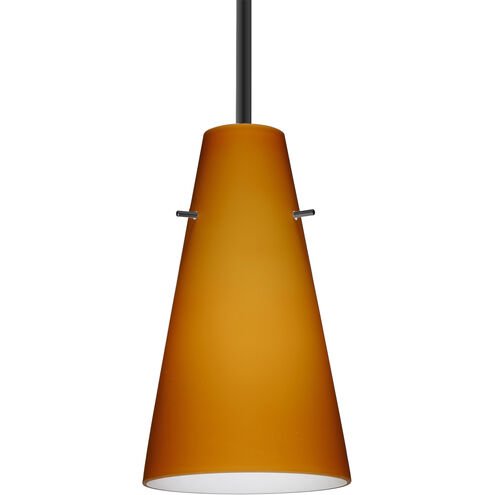 Cierro 1 Light Black Stem Pendant Ceiling Light