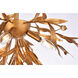 Priscilla 4 Light 23 inch Gold Leaf Flush Mount Ceiling Light