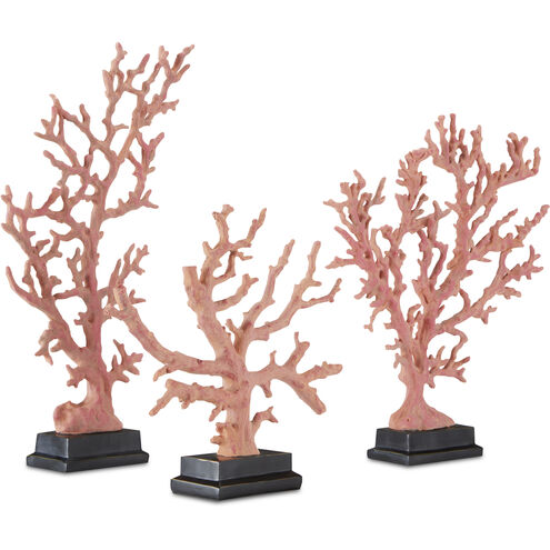 Red Coral Branches 19 X 15 inch Sculptures, Large, Set of 3