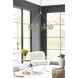 Leona 12 Light 45 inch Distressed Brass Chandelier Ceiling Light