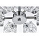 Lyra 6 Light 14 inch Chrome Flush Mount Ceiling Light