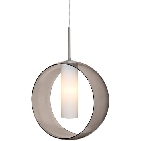 Plato 1 Light Satin Nickel Cord Pendant Ceiling Light