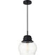 Kenna 1 Light 8 inch Black Pendant Ceiling Light