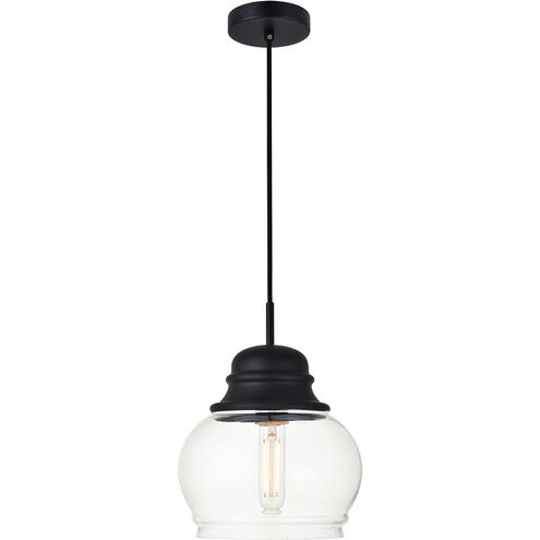 Kenna 1 Light 8 inch Black Pendant Ceiling Light