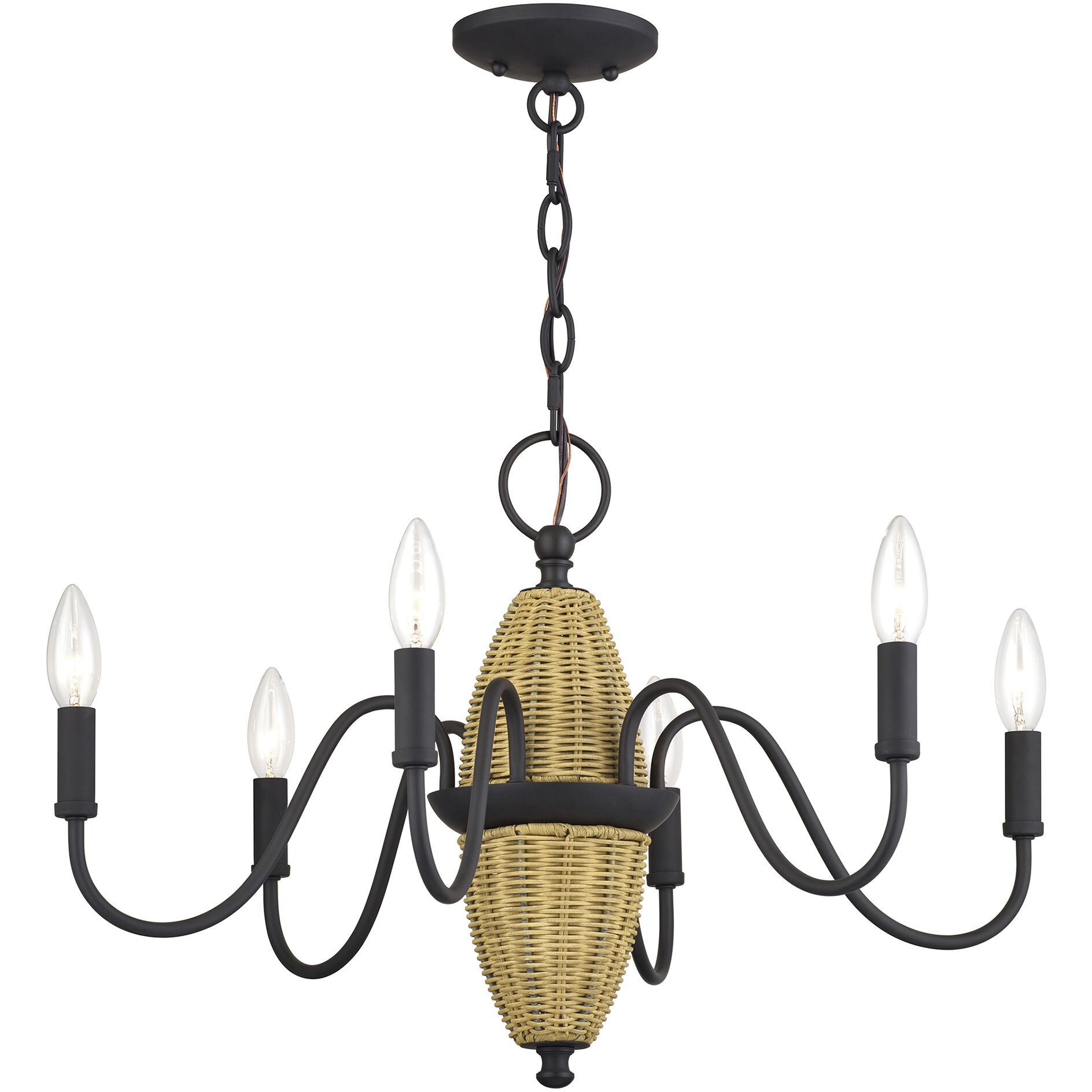 Laurelin 6 Light 24 inch Bronze Chandelier Ceiling Light