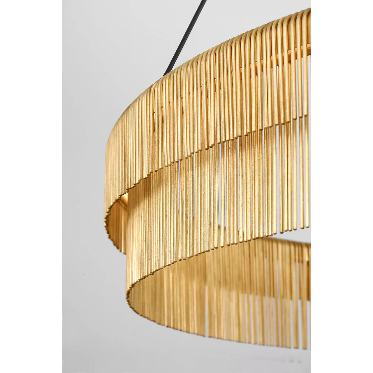 Kelly Wearstler Differo LED 40 inch Gild Layered Ring Chandelier Ceiling Light