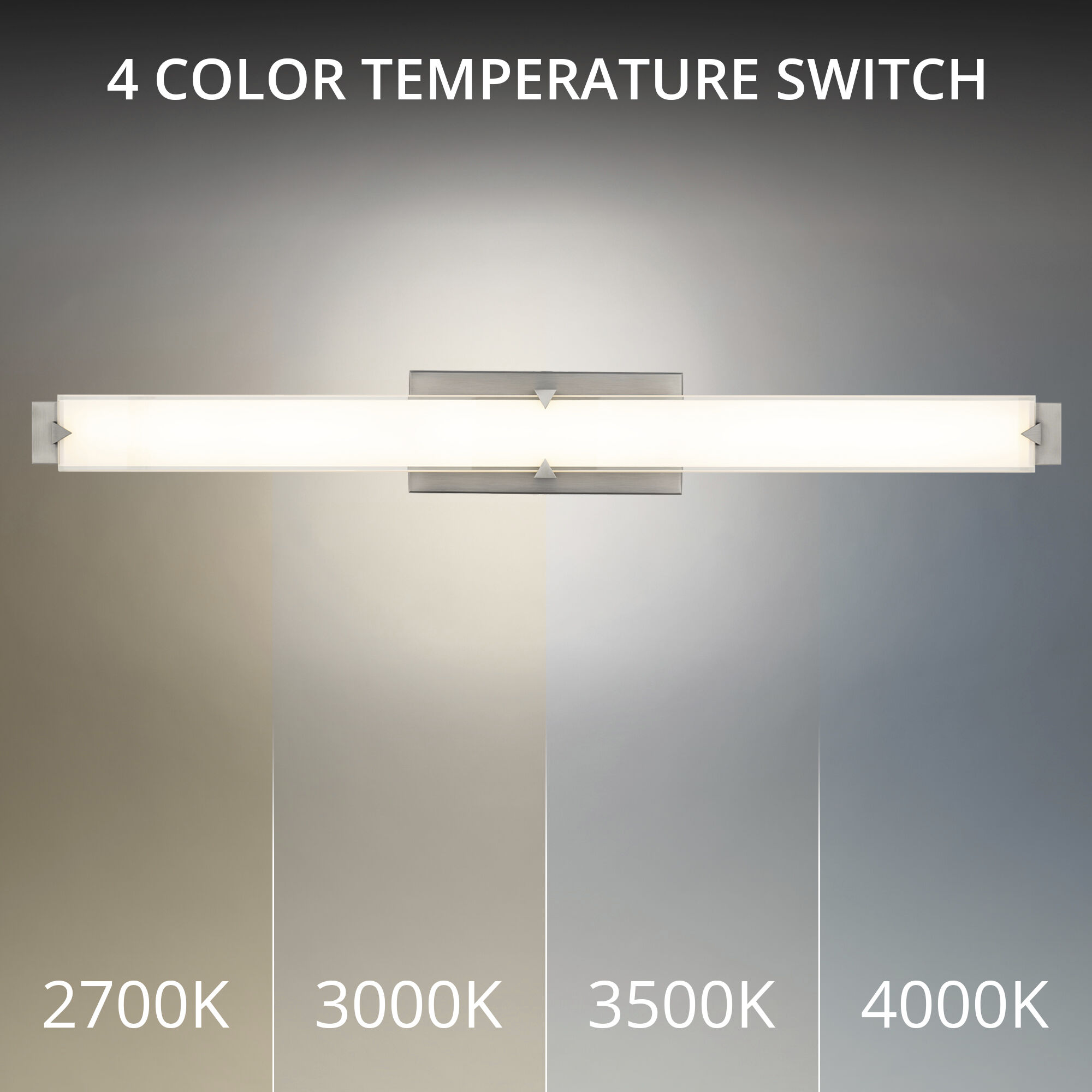 Carlisle Indoor Wall Lighting in 2700K, Brushed Nickel