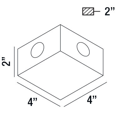 Pike LED 2 inch Graphite Grey Outdoor Wall Mount