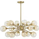Matisse 18 Light 20.5 inch Warm Brass Chandelier Ceiling Light