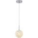 Canada 1 Light 6 inch Chrome Pendant Ceiling Light