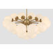 Lunara 19 Light 28 inch Legacy Brass Convertible Chandelier/Semi-Flush Mount Ceiling Light