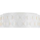 kate spade new york Dottie 4 Light 27.38 inch Matte White Flush Mount Ceiling Light