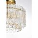 Emilia 3 Light 12 inch Satin Gold Flush Mount Ceiling Light