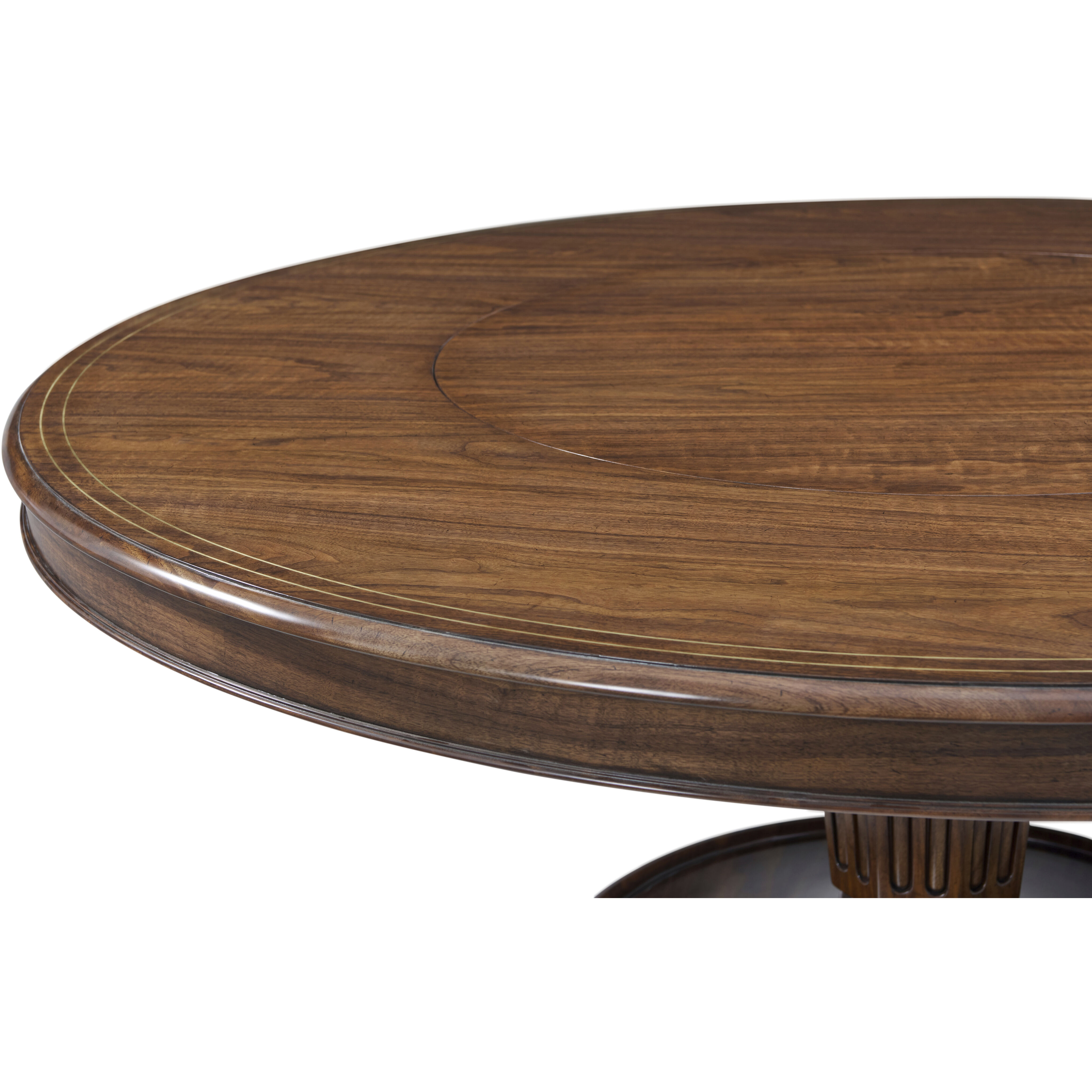 Haddon 72 X 72 inch Round Dining Table with Lazy Suzan, Wooden, Althorp Living History