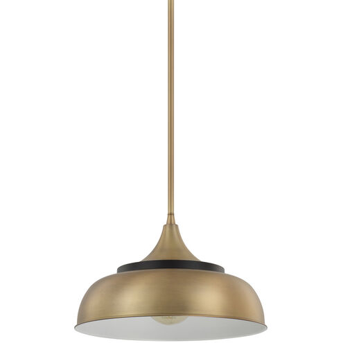 Capital Lighting Max 1 Light 14.5 inch Brass and Onyx Pendant Ceiling Light 325713BX - Open Box