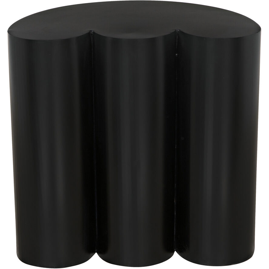 Bast 25 X 24 inch Matte Black Side Table