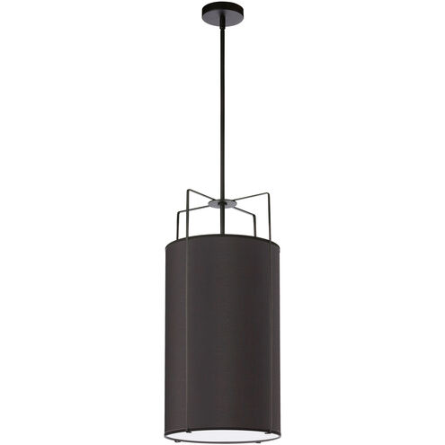 Trapezoid 4 Light 12 inch Black Pendant Ceiling Light