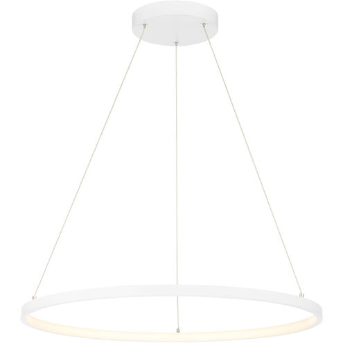 Anello LED 24 inch Matte White Pendant Ceiling Light