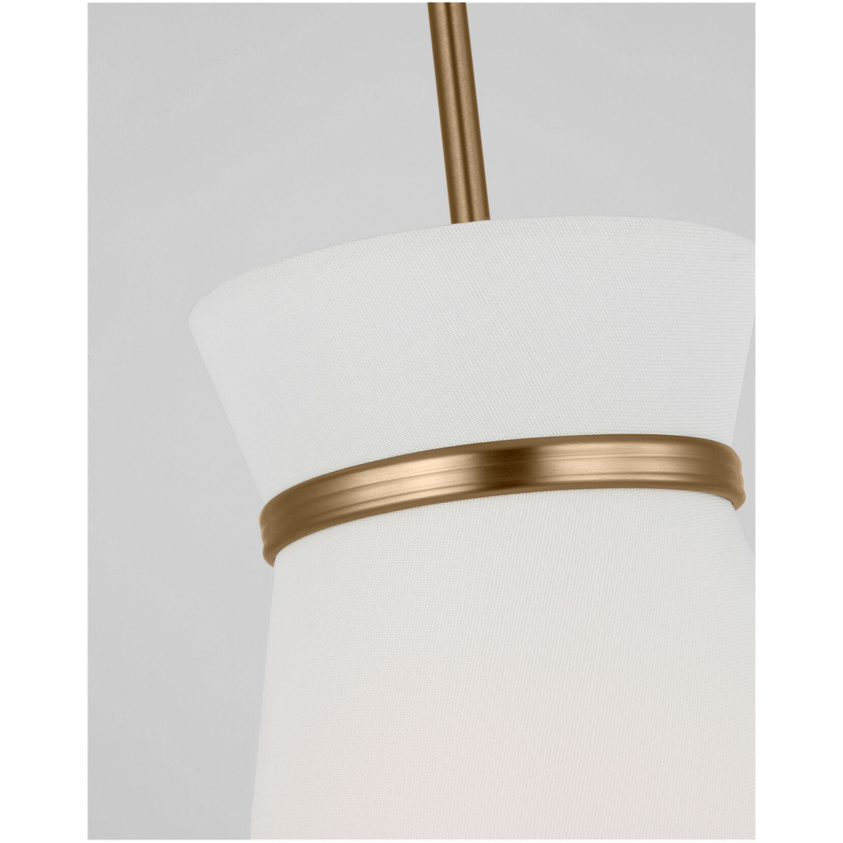 Fynn LED 9.75 inch Satin Brass Pendant Ceiling Light