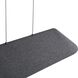 Faroe Linear Pendant Ceiling Light in Flecked Black/Grey
