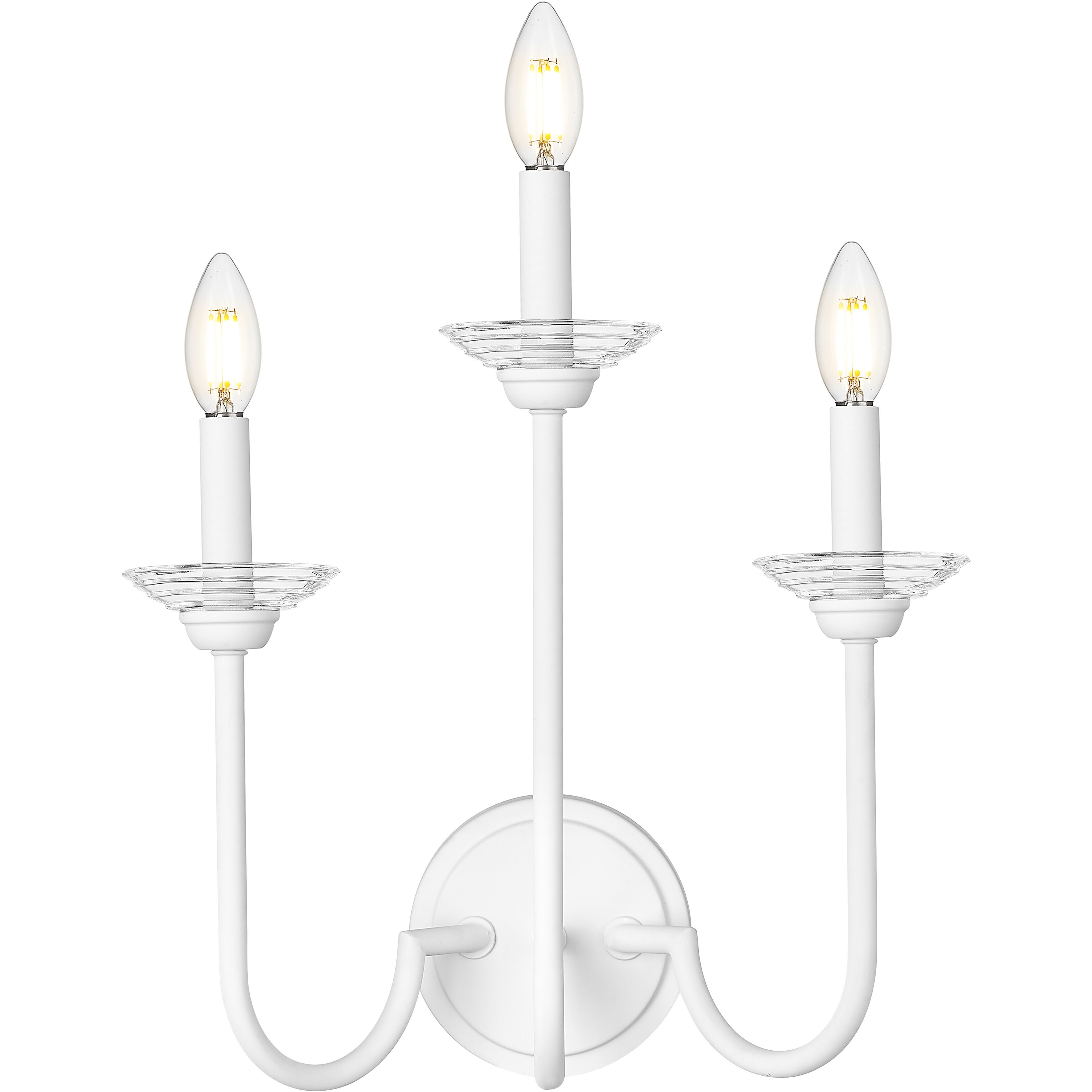 Allistair Wall Sconce Wall Light in Tundra White