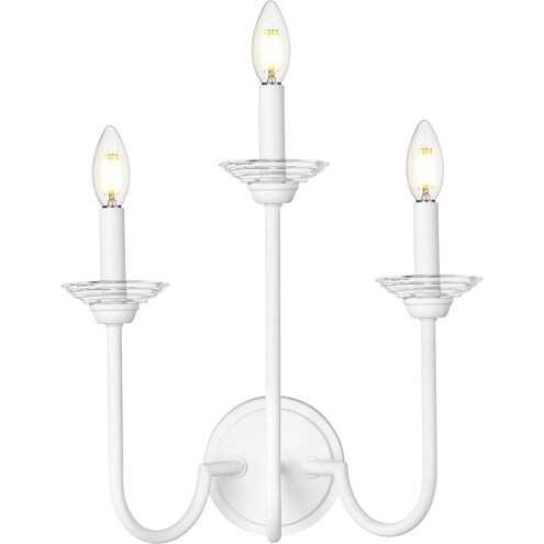 Allistair Wall Sconce Wall Light in Textured White