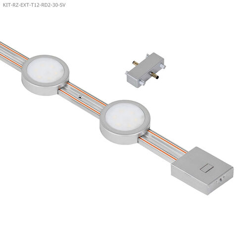 Radianz 120V LED 2 inch Silver Undercabinet Lighting 