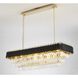 Canada LED 14.5 inch Black and Gold Chandelier Ceiling Light