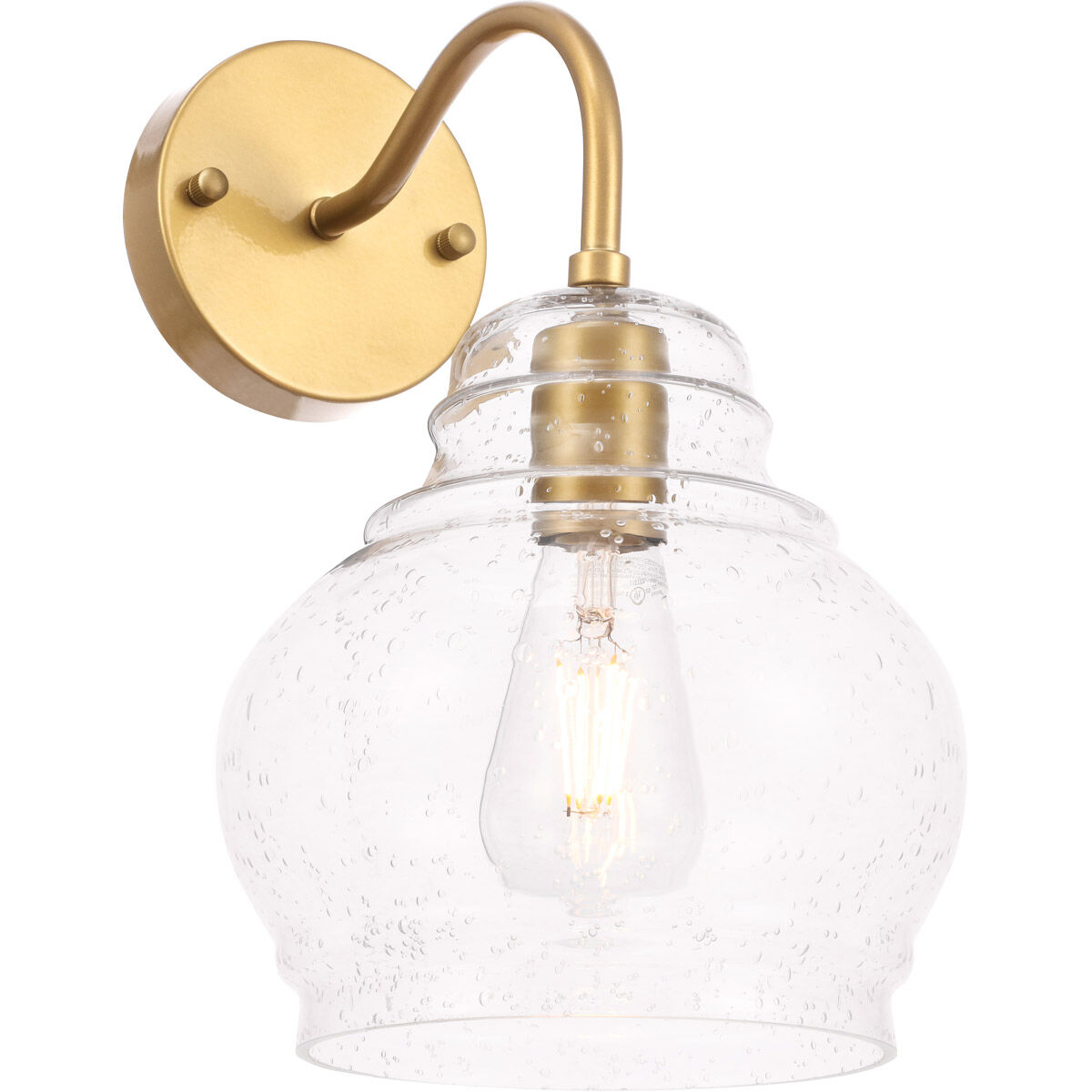 Pierce 1 Light 8 inch Brass Wall sconce Wall Light