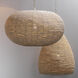 Whirlpool 3 Light 32 inch Natural Pendant Ceiling Light