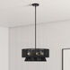 Florell 4 Light 20 inch Black Pendant Chandelier Ceiling Light