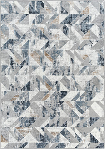 Allegro 108 X 79 inch Light Grey Rug, Rectangle