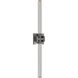 Ripple LED 4.75 inch Brushed Nickel Bath Vanity & Wall Light in 4000K, dweLED