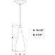 Milano LED 4.25 inch Matte Black Mini Pendant Ceiling Light