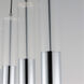 Torch Linear Pendant Ceiling Light in Polished Chrome