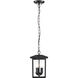 Jamesport 8 inch Matte Black Outdoor Hanging Lantern