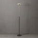 Redondo 72 inch 14 watt Matte Black and Weathered Brass Torchiere Portable Light