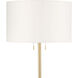 Bruno 60.5 inch 100.00 watt White Floor Lamp Portable Light