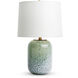 Yates 18.25 inch 100.00 watt Blue-Green Table Lamp Portable Light