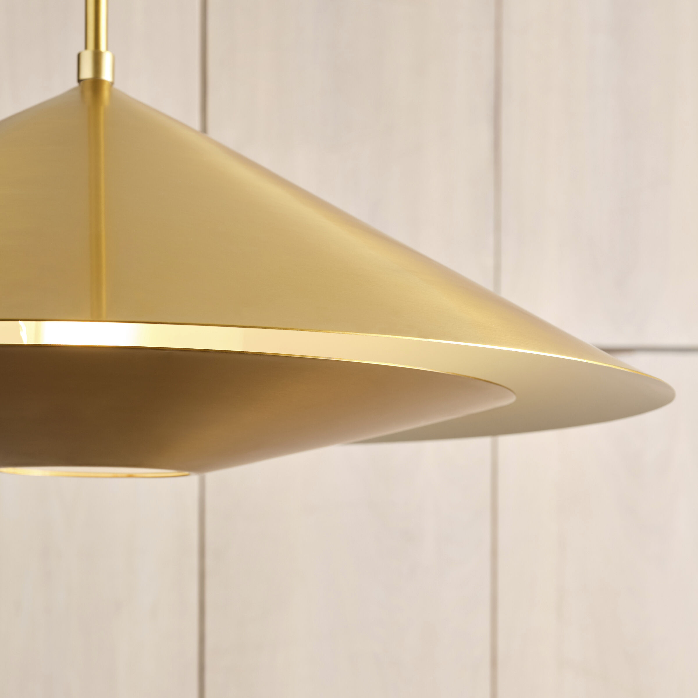 Kelly by Kelly Wearstler Echo Pendant Ceiling Light in Burnished Brass