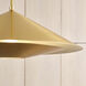 Kelly by Kelly Wearstler Echo Pendant Ceiling Light in Burnished Brass