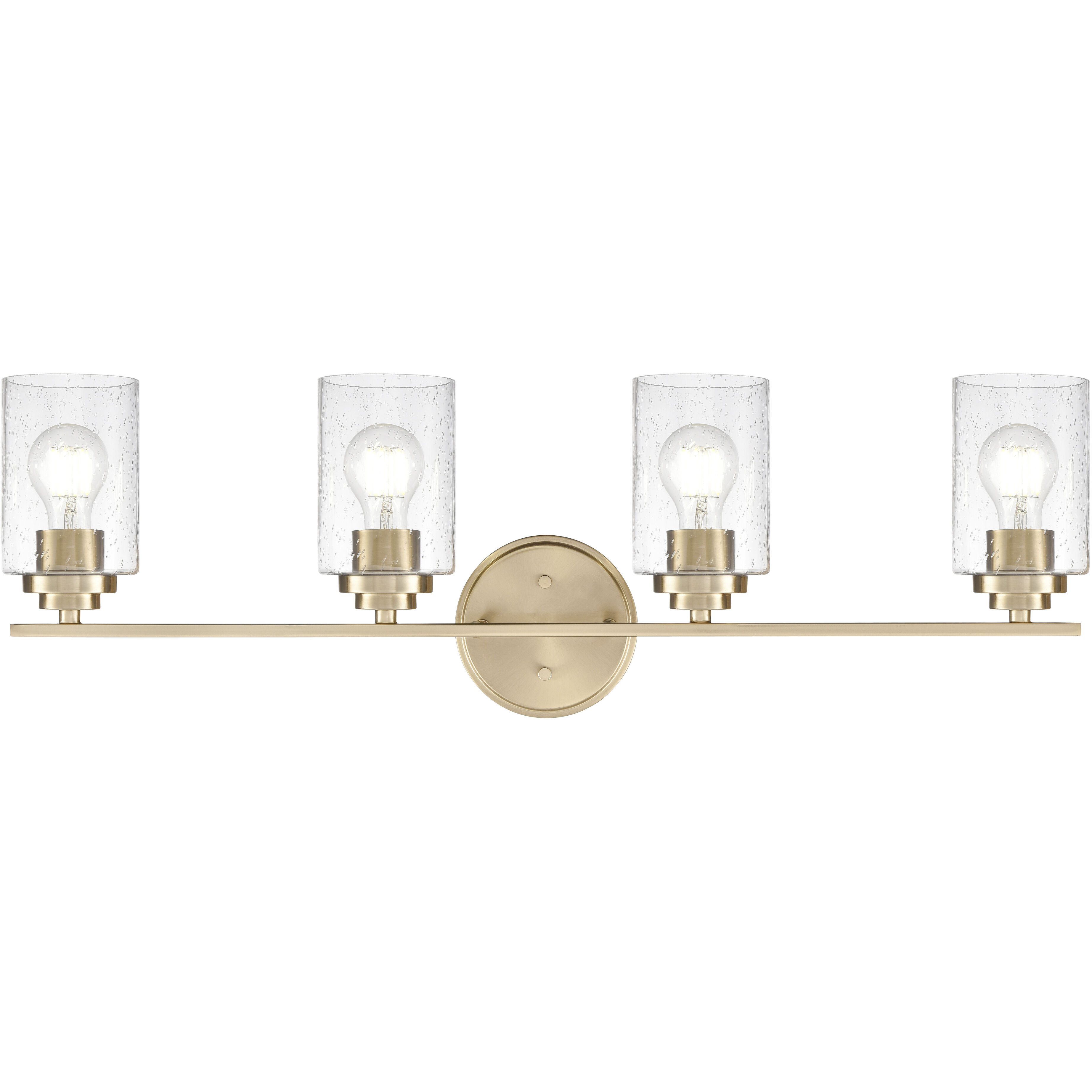 Moven 4 Light 31 inch Modern Gold Bathroom Vanity Light Wall Light