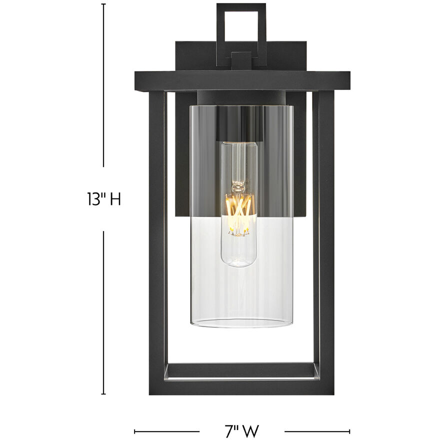 Mateo LED 13 inch Black Outdoor Wall Mount