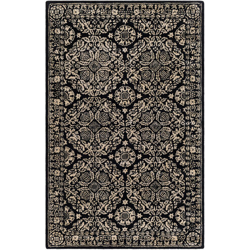 Smithsonian 156 X 108 inch Black/Khaki/Ivory Rugs, Rectangle