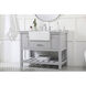 Clement 42 X 22 X 34 inch Grey Bathroom Vanity Cabinet