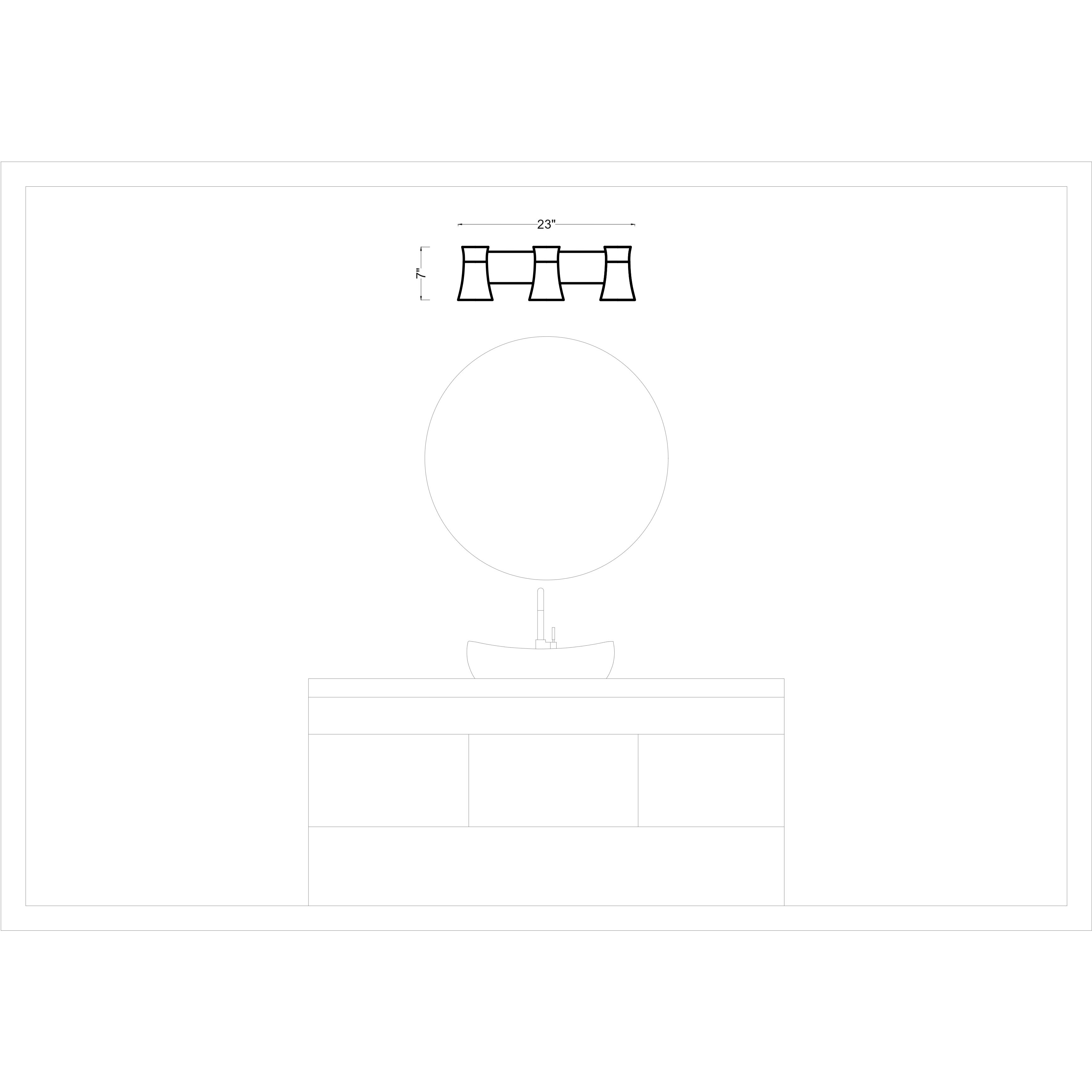 Drew & Jonathan Scott Roy 3 Light 14.5 inch Midnight Black Vanity Light Wall Light