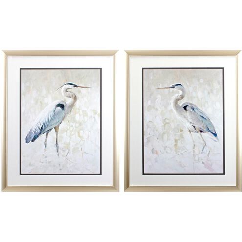 Waterside Collection Blue Framed Art