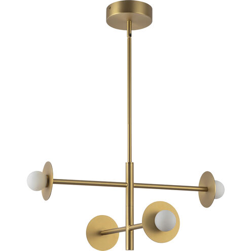 Elixir LED 22.13 inch Brushed Gold Chandelier Ceiling Light