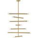 Millie 14 Light 31.5 inch Lacquered Brass Chandelier Ceiling Light