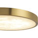 Alora Mood Evelyn 9 inch Brushed Gold and Alabaster Flush Mount Ceiling Light